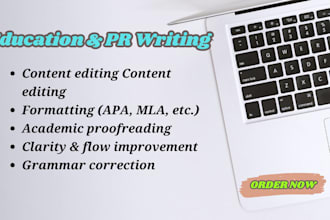 write education and communication content