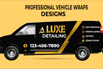 design professional vehicle wrap, car wrap, van wrap and truck wrap