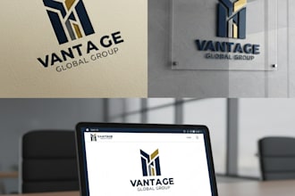 design a professional corporate logo for your holding company