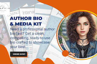 create a polished author bio for amazon, websites, podcasts