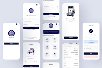 design modern professional userfriendly UI UX for ios android in figma