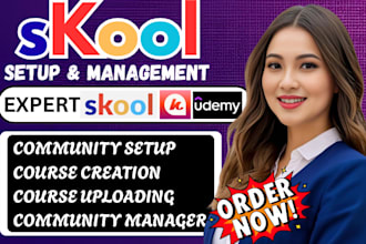 setup skool community manager mighty network skool expert course creation