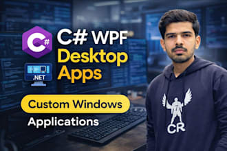 develop custom windows desktop application using c sharp wpf winforms