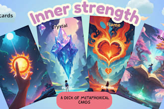 design custom oracle or metaphorical cards deck