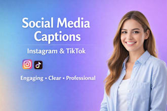 write engaging instgram and tiktok captions