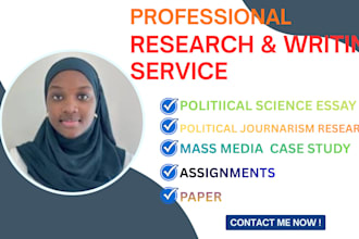 do 1000to7000words political science,investigative political journalism research