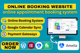 install amelia plugin and create an online appointment booking system