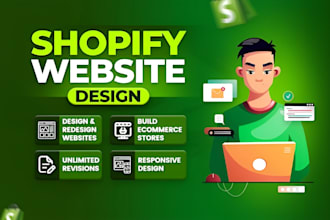 design or build your shopify website, shopify store design or dropshipping store