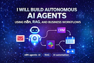 autonomous ai agents using n8n, rag, and business workflows