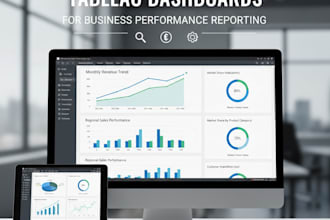 create tableau dashboards for business performance reporting