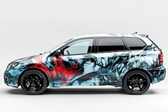 do professional vehicle branding, caravan, car door