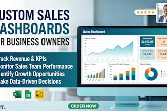 build a clear sales dashboard for business owners