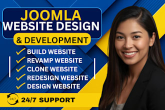 develop joomla website or template and redesign website