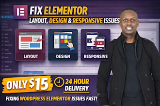 fix elementor layout, design, and responsive issues