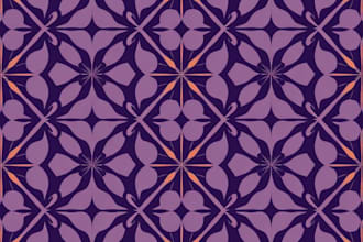 create seamless pattern design and vector pattern