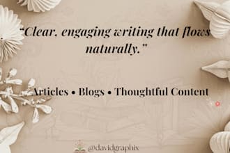 write content people actually enjoy reading