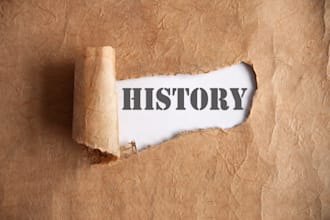 research and write on any aspect of history, history writing, research