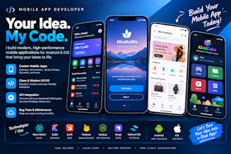 create and publish IOS and android apps