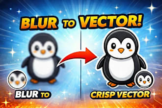 manually vectorize your logo or image into perfect vector files