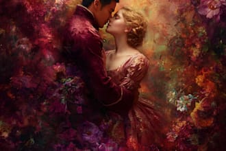 design professional romance book cover
