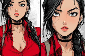 create scifi, fantasy, superhero character design