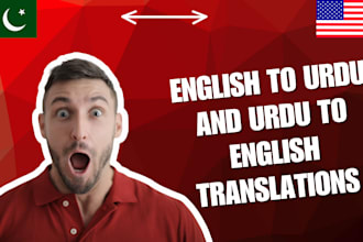 do english to urdu  and urdu to english translation expert