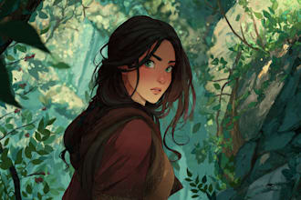 draw a fantasy illustration for you