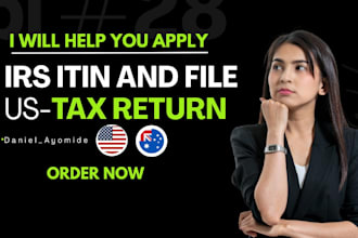 help you apply for irs itin and file your US tax return