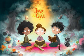 llustrate adorable children storybook illustration