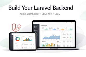 build a laravel admin dashboard with apis