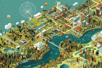 do vector map illustration and design