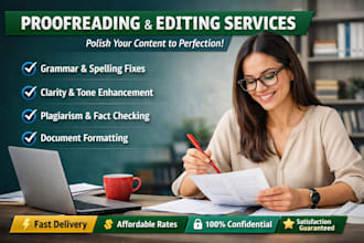 proofread and edit english content