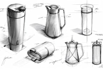 sketch a product design idea