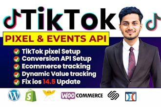 setup tiktok pixel conversion API capi events for ads ga4 server side tracking