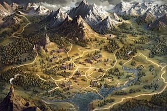 draw a custom map for fantasy