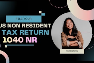 file your US non resident tax return 1040 nr accurately