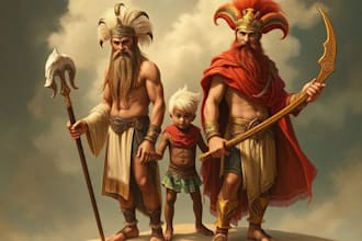 characters desing prehispnic and mythology