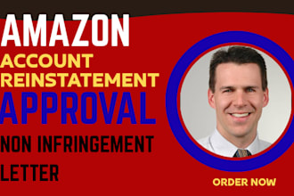 draft a patent non infringement letter for amazon reinstatement as US counsel