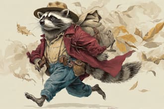 create ink drawings of animals and pets