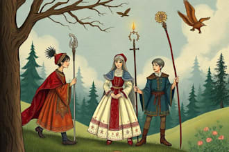 make characters desing prehispnic and mythology