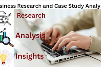 provide business research and case study analysis