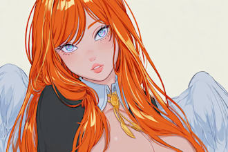 draw custom anime art of your oc, character, and fanart