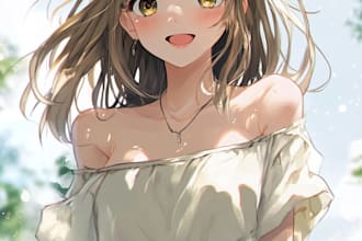 draw custom anime style roleplay character