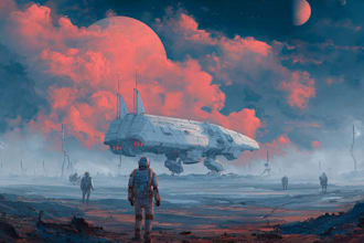 craft cyberpunk and futuristic art illustrations