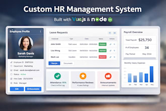 develop a secure HR management system for your company