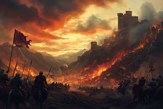 do fantasy concept landscape illustration