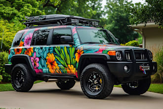 design car wrap, car livery, car decal, car sticker