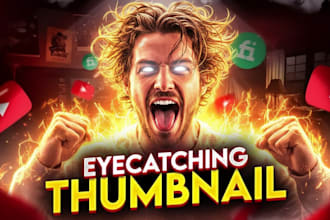 design high CTR mrbeast style youtube thumbnails