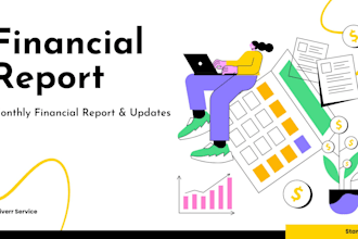 create monthly financial reports and track your finances