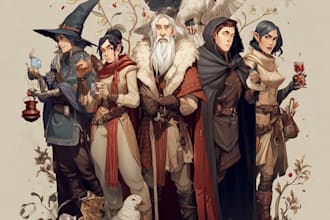 do a dnd character or dnd party art